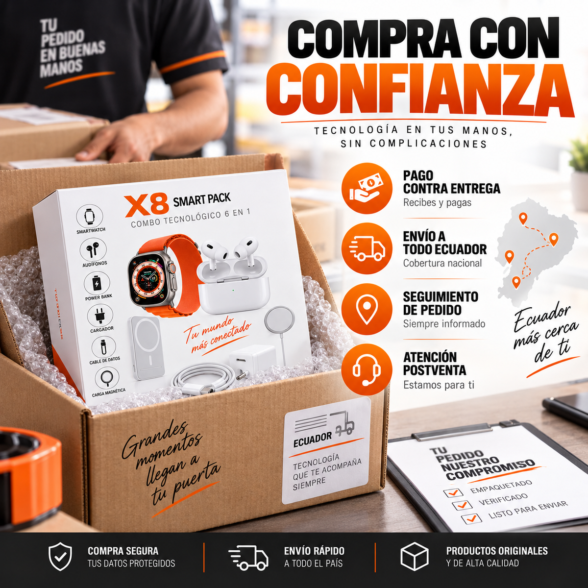 Compra del X8 Smart Pack en Ecuador